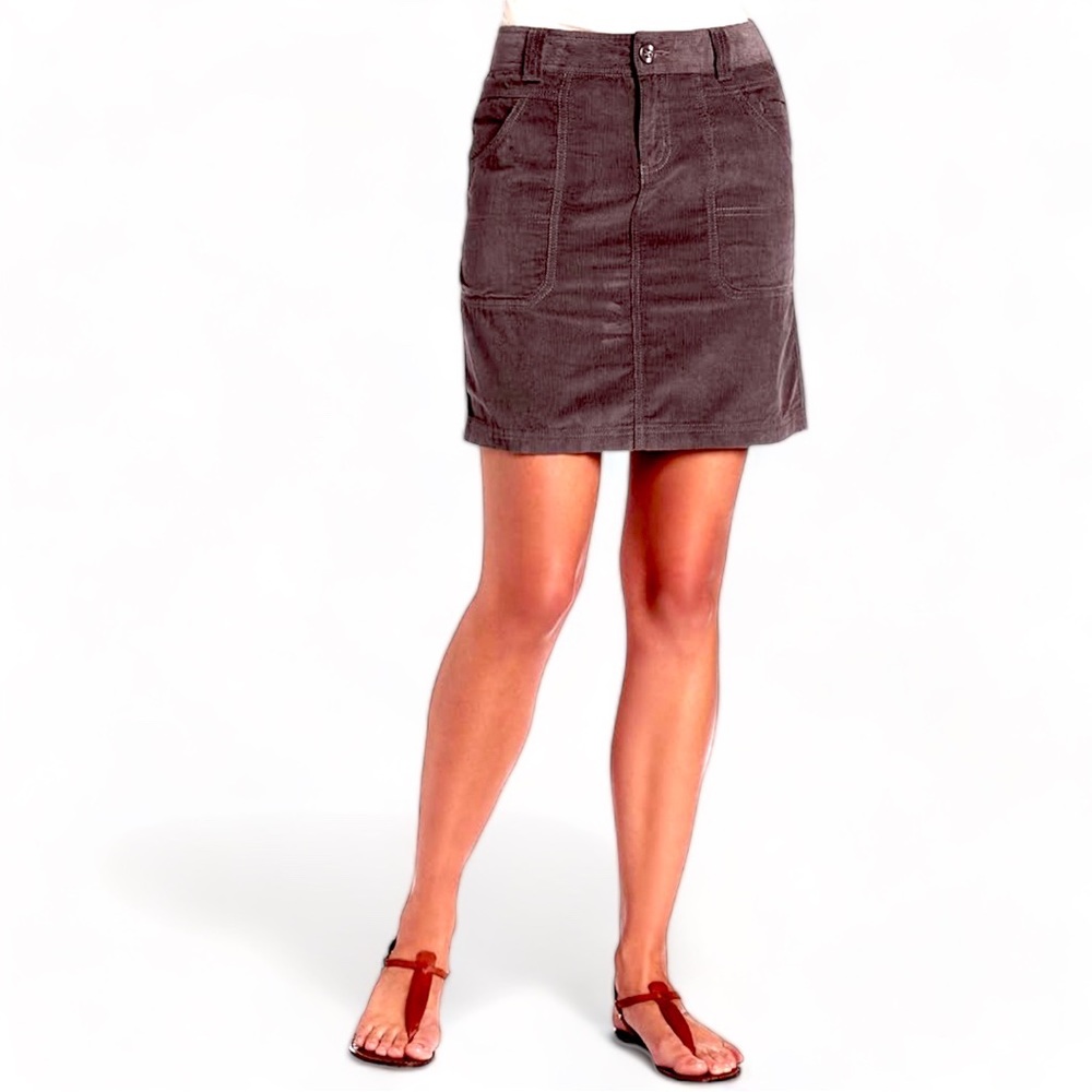 Columbia Womens Corduroy Cargo Vapor Trail Skirt Sz 8 School Work Granola‎ Girl